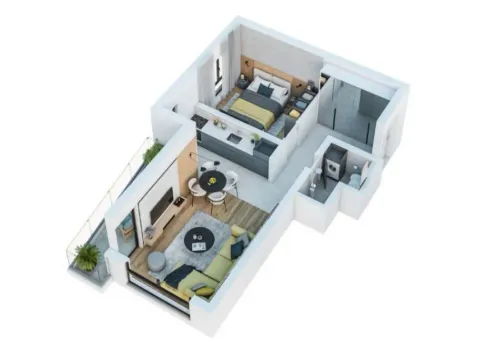 Sale, one bedroom apartment, 55m², Bar, Crna Gora - image 2