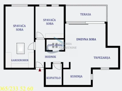 Sale, three bedroom apartment, 83m², Južni Bulevar, Vračar Sve Podlokacije - image 5