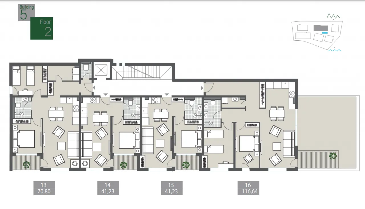 Prodaja, dvosoban stan, 68m², Tivat, Crna Gora