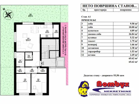Sale, two bedroom apartment, 65m², Mišeluk, Petrovaradin - image 5