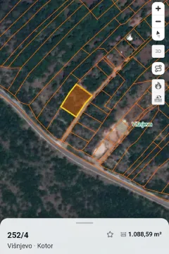 Katastarski plan prikazuje lokaciju i granice parcele. - image 2