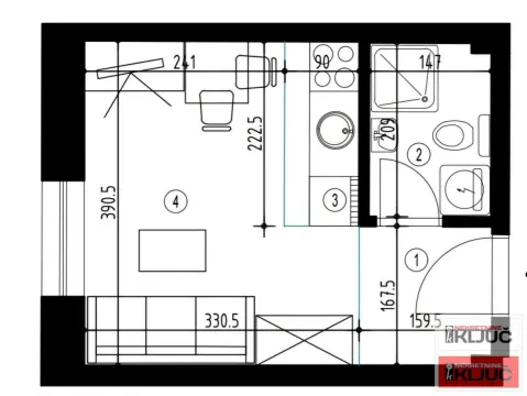 Prodaja, garsonjera, 19m², Lipov gaj, Novi Sad Sve Podlokacije - image 6