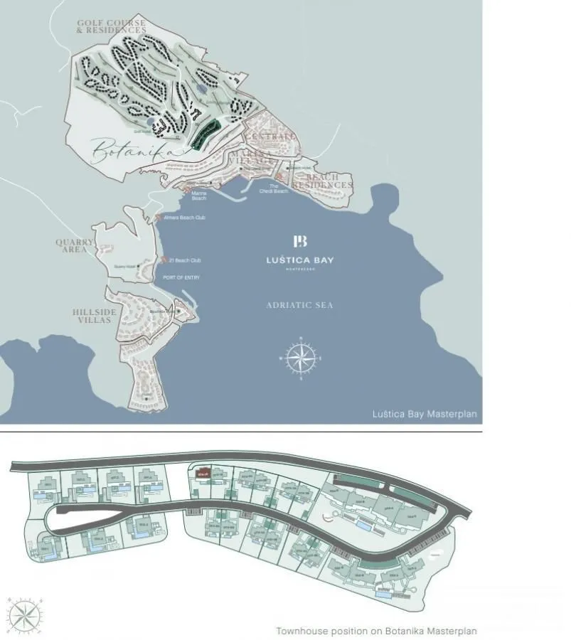 Sale, house, 184m², Luštica Bay, Tivat