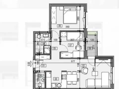 Sale, three bedroom apartment, 59m², Palilula, Niš - image 4