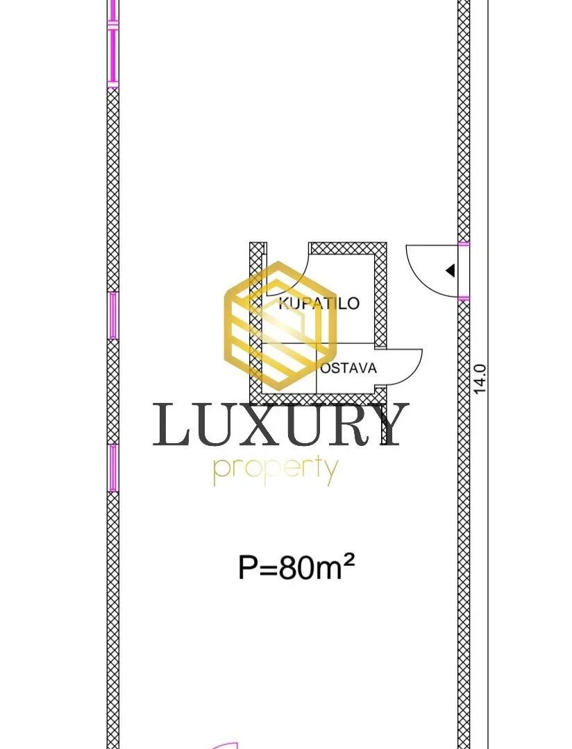 Rent, office space, 80m², Blok 5, Podgorica
