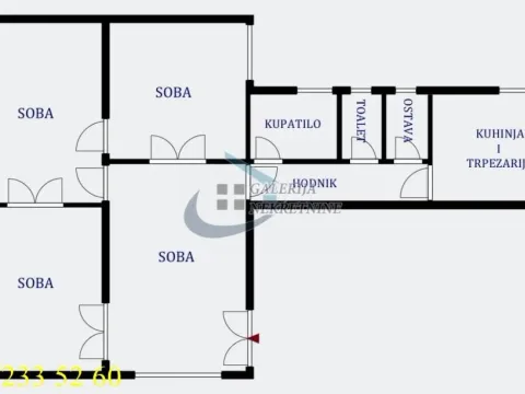 Sale, four bedroom apartment, 91m², Gundulićev Venac, Beograd - image 5