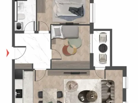 Prodaja, dvosoban stan, 71m², Čeluga, Bar - image 11