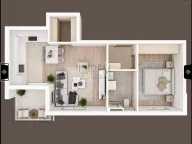 Prodaja, jednosoban stan, 52m², Zabjelo, Podgorica - image 1