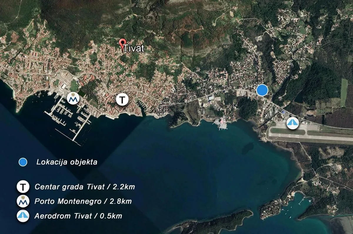 Prodaja, dvosoban stan, 72m², Tivat, Crna Gora