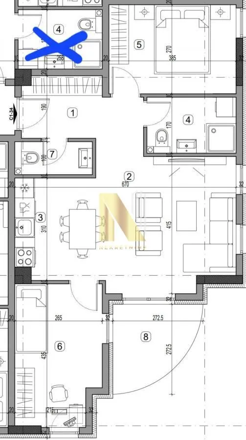 Prodaja, trosoban stan, 65m², Centar, Inđija