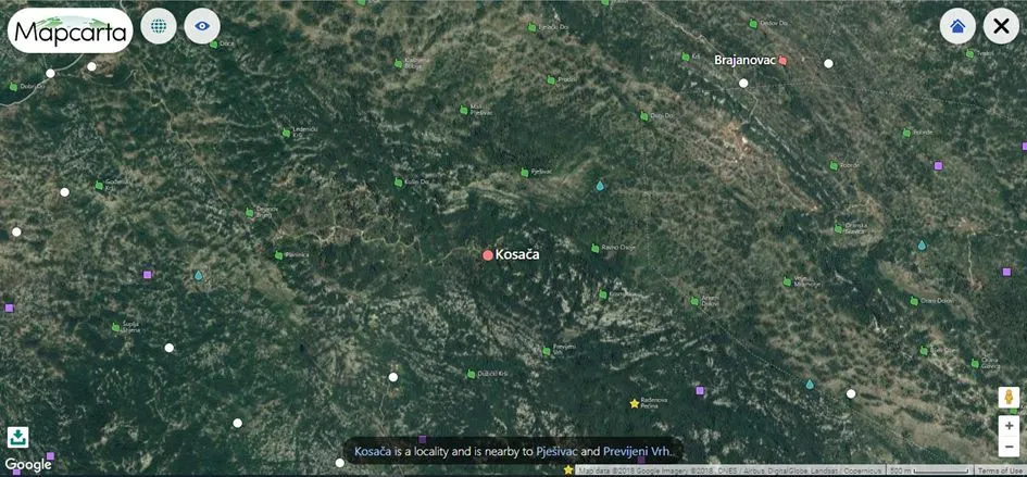 Rent, land lot, 500000m², Cetinje, Crna Gora