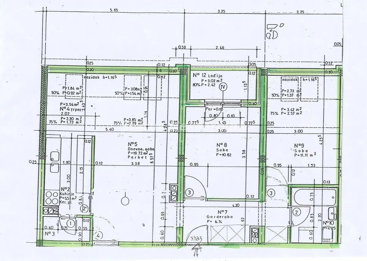 Prodaja, trosoban stan, 68m², Nova Detelinara, Novi Sad Sve Podlokacije