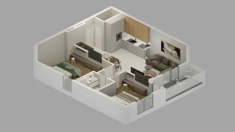 Sale, two bedroom apartment, 73m², Bar, Crna Gora - image 4