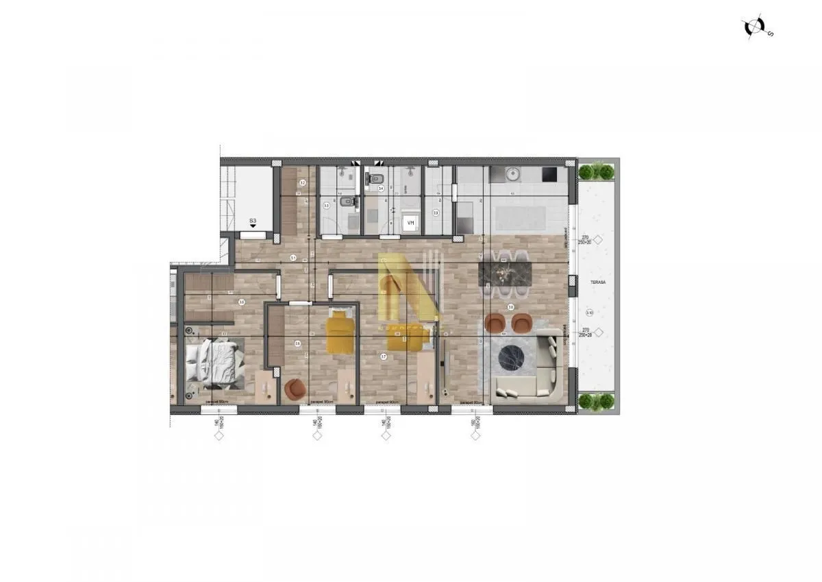 Sale, four bedroom apartment, 114m², Bulevar Evrope, Novi Sad Sve Podlokacije