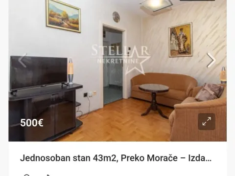 Izdavanje, stan, 43m², Preko Morače, Podgorica - image 2