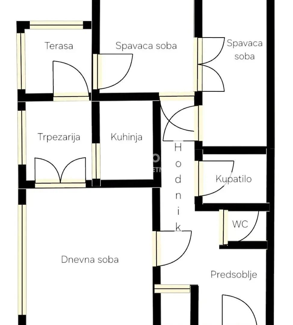 Sale, three bedroom apartment, 75m², Novi Beograd Blok 23, Novi Beograd Sve Podlokacije
