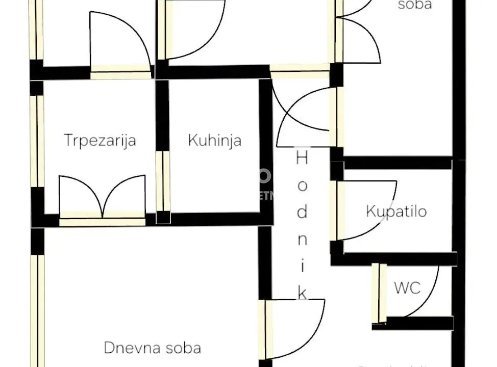 Prodaja, trosoban stan, 75m², Novi Beograd Blok 23, Novi Beograd Sve Podlokacije