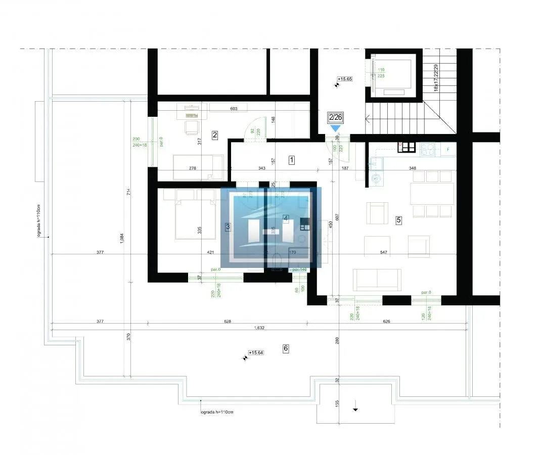 Sale, three bedroom apartment, 158m², Centar, Jagodina