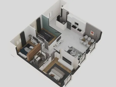 Sale, two bedroom apartment, 40m², Budva, Crna Gora - image 11