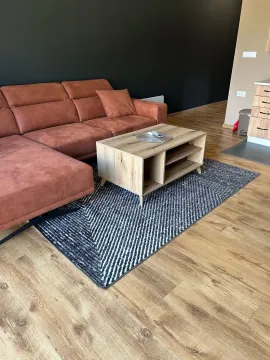 Dnevna soba sa ugaonom garniturom, klub stočićem i tepihom. - image 5