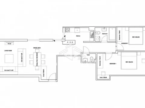 Rent, three bedroom apartment, 89m², Stari Grad, Beograd - image 22