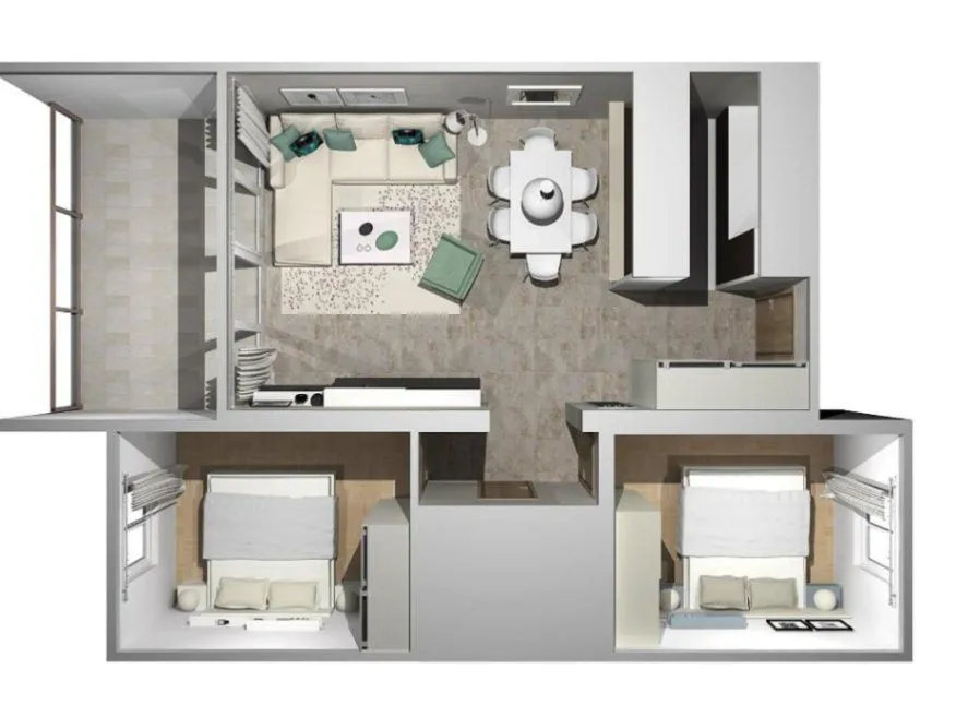Sale, two bedroom apartment, 68m², Bečići, Budva