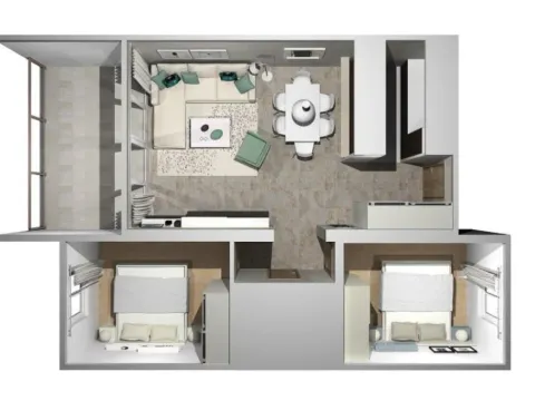 Sale, two bedroom apartment, 68m², Bečići, Budva - image 6