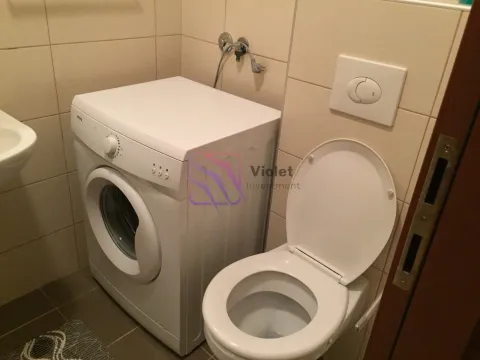 Kupatilo opremljeno toaletom i veš mašinom. - image 6