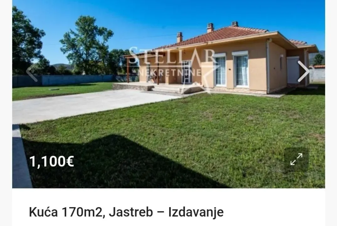 Izdavanje, kuća, 170m², Jastreb, Danilovgrad