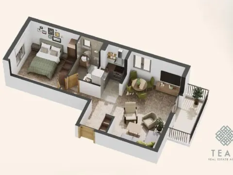 Prodaja, jednosoban stan, 48m², Donja Lastva, Tivat - image 9