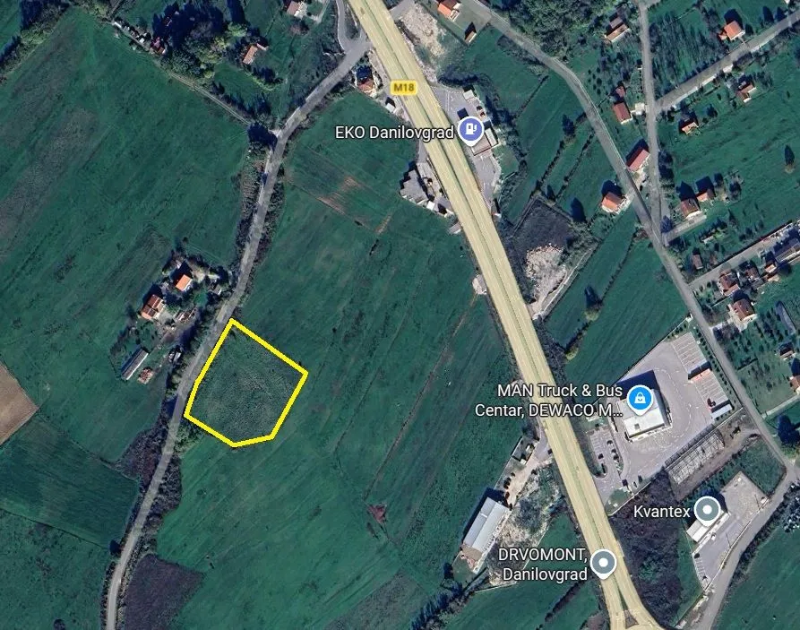 Prodaja, plac, 6277m², Ćurilac, Danilovgrad