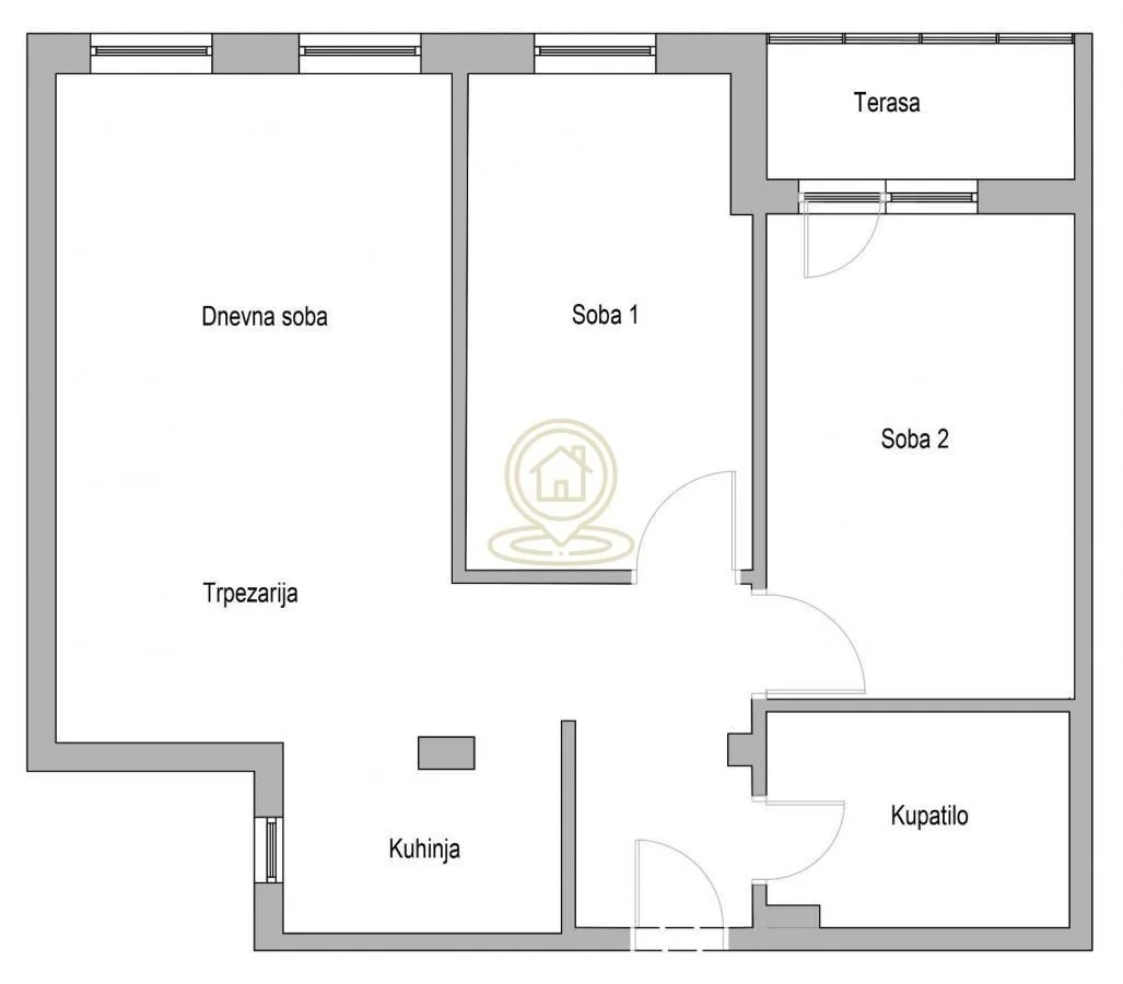 Rent, three bedroom apartment, 60m², Lekino Brdo, Voždovac Sve Podlokacije