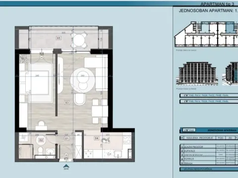 Sale, one bedroom apartment, 42m², Bar, Crna Gora - image 3