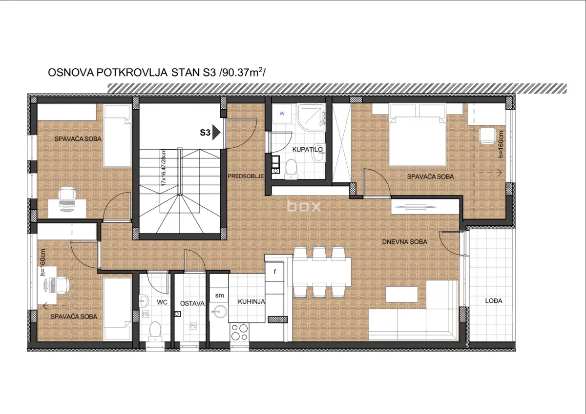 Prodaja, trosoban stan, 90m², Donja Vrežina, Niš