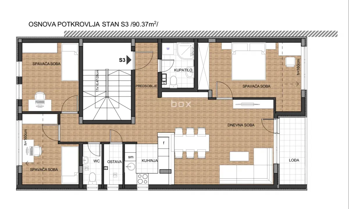 Prodaja, trosoban stan, 90m², Donja Vrežina, Niš