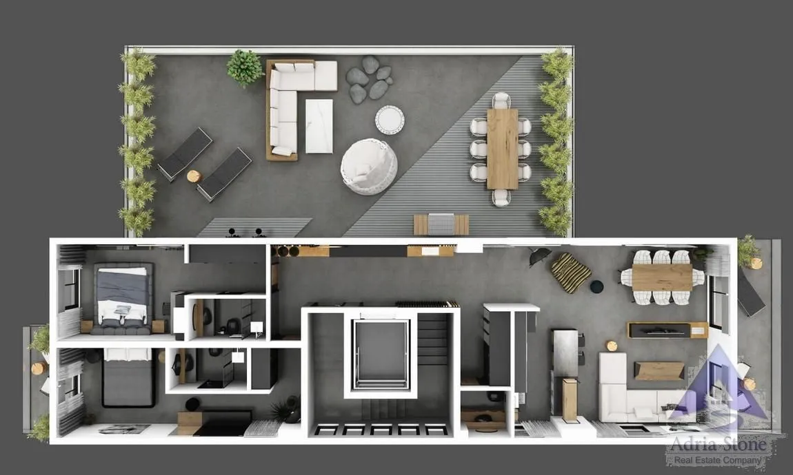 Sale, one bedroom apartment, 47m², Donja Lastva, Tivat