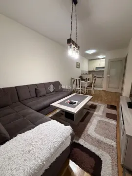 Dnevni boravak sa garniturom i trpezarijom u pozadini. - image 2