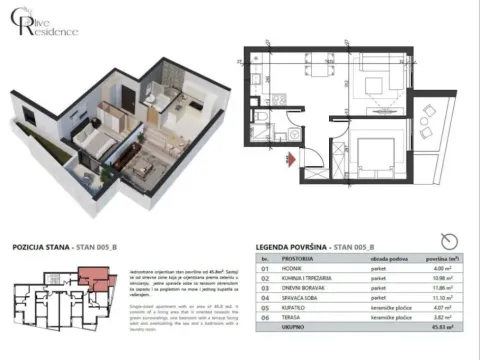 Prodaja, jednosoban stan, 45m², Petrovac, Budva - image 4
