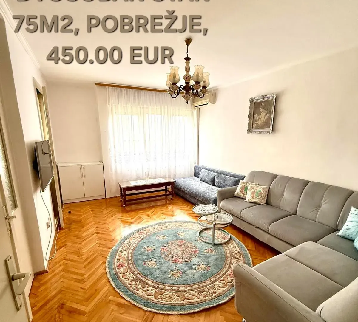 Rent, two bedroom apartment, 74m², Pobrežje, Podgorica