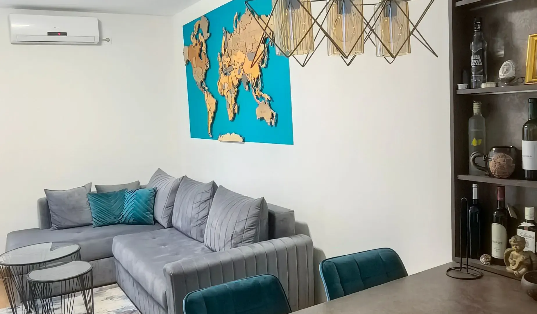 Rent, one bedroom apartment, 44m², Pržno, Budva