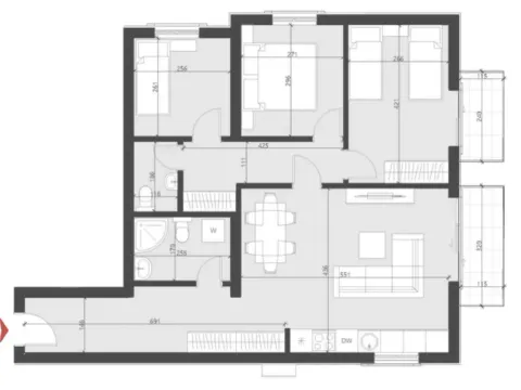 Prodaja, dvosoban stan, 80m², Bečići, Budva - image 3