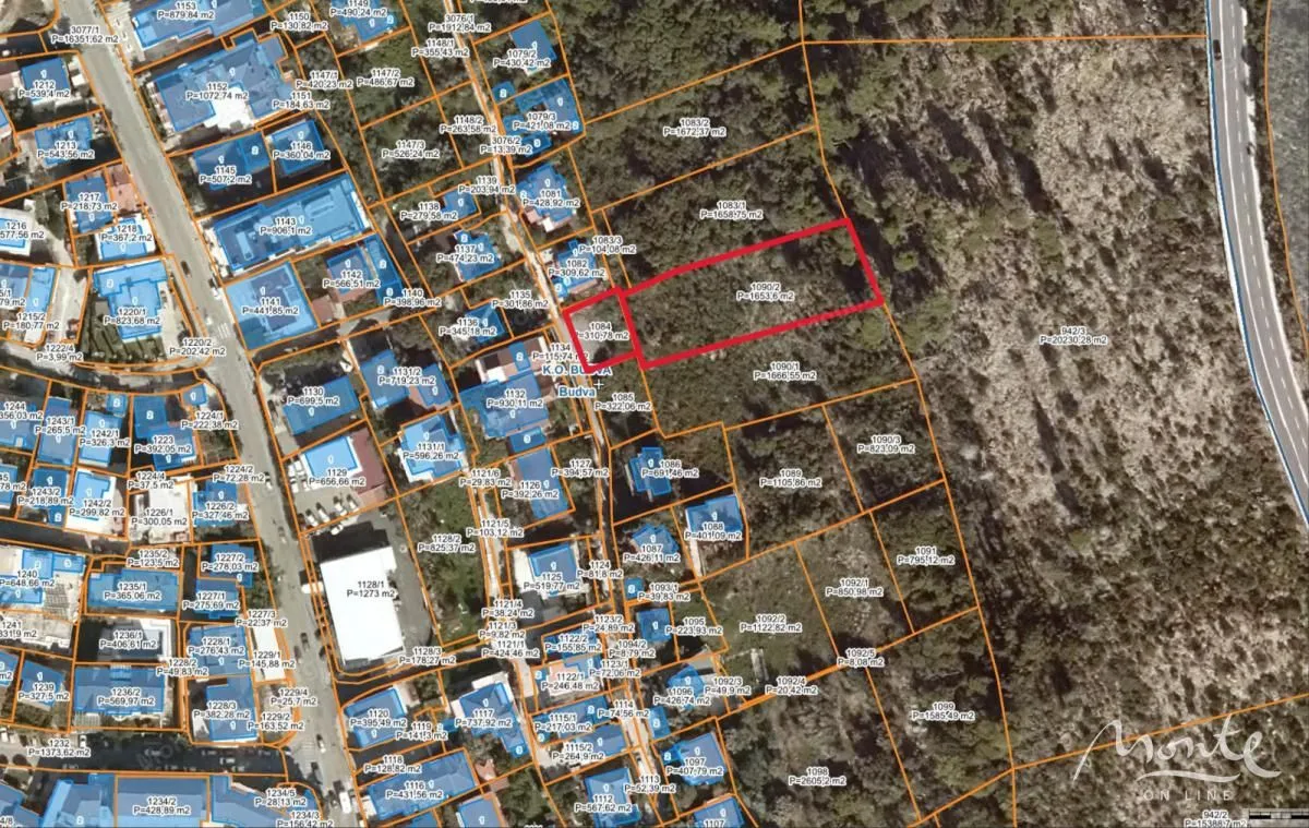 Sale, land lot, 1967m², Podkošljun, Budva