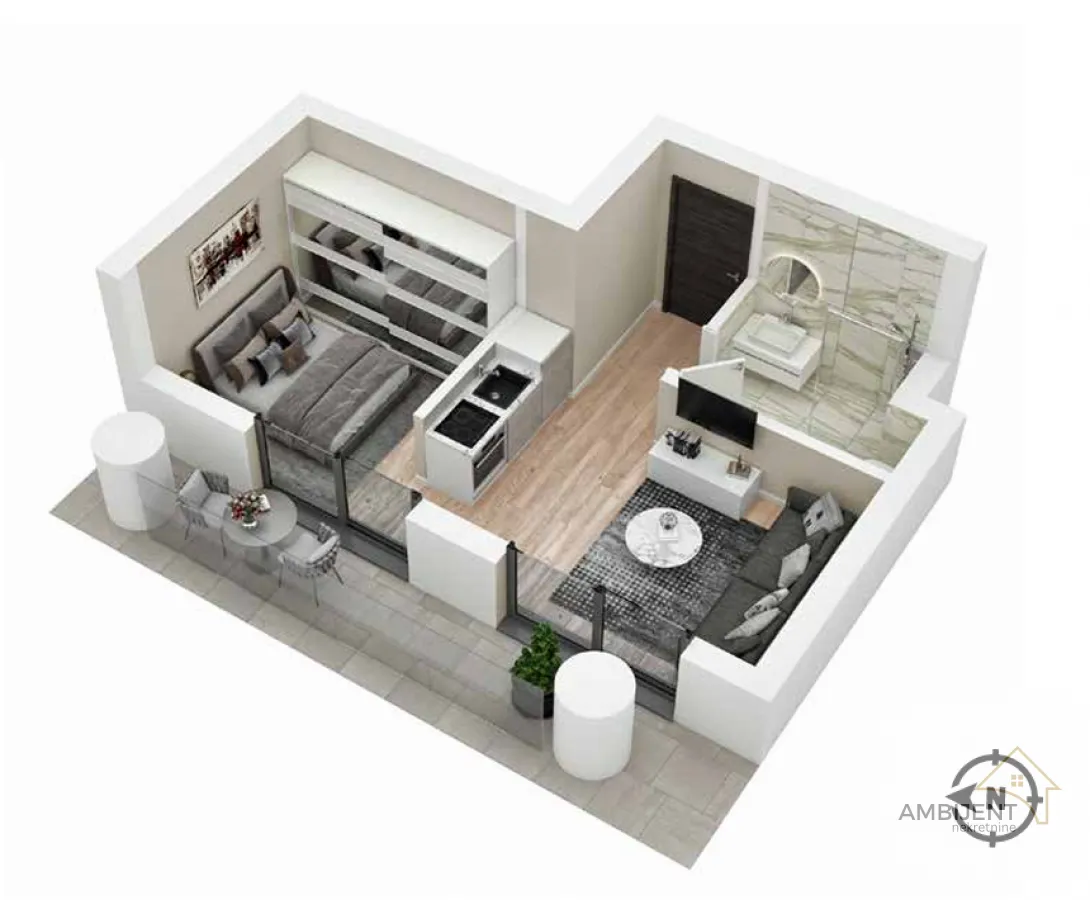 Prodaja, dvosoban stan, 35m², Centar Sve Podlokacije, Beograd