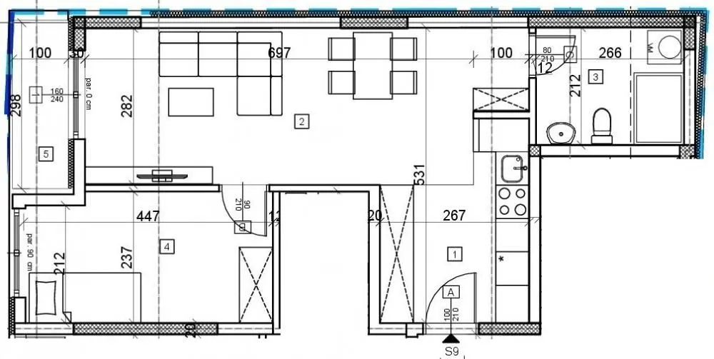 Sale, one bedroom apartment, 48m², Cvetkova Pijaca, Zvezdara Sve Podlokacije