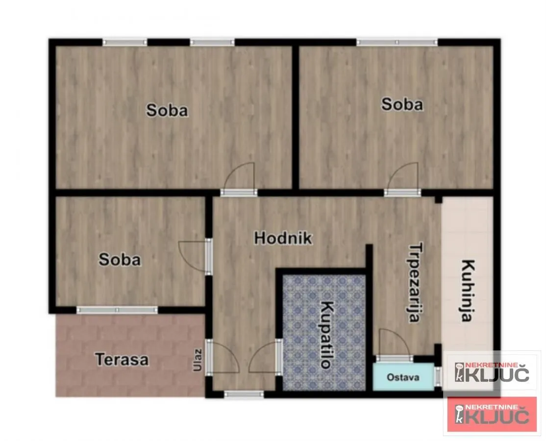 Prodaja, trosoban stan, 79m², Petrovaradin, Novi Sad