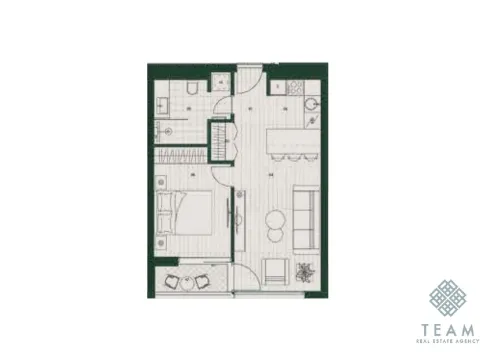 Sale, one bedroom apartment, 45m², Tivat, Crna Gora - image 3