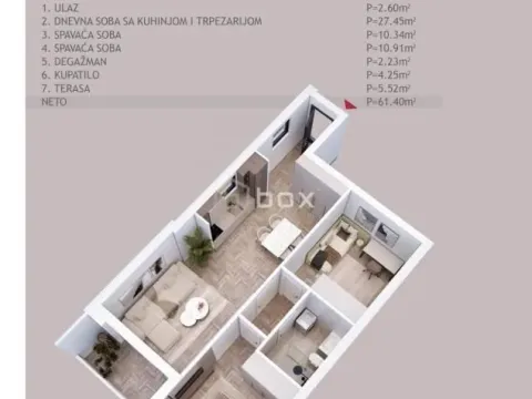 Prodaja, dvosoban stan, 61m², Palilula, Niš - image 2