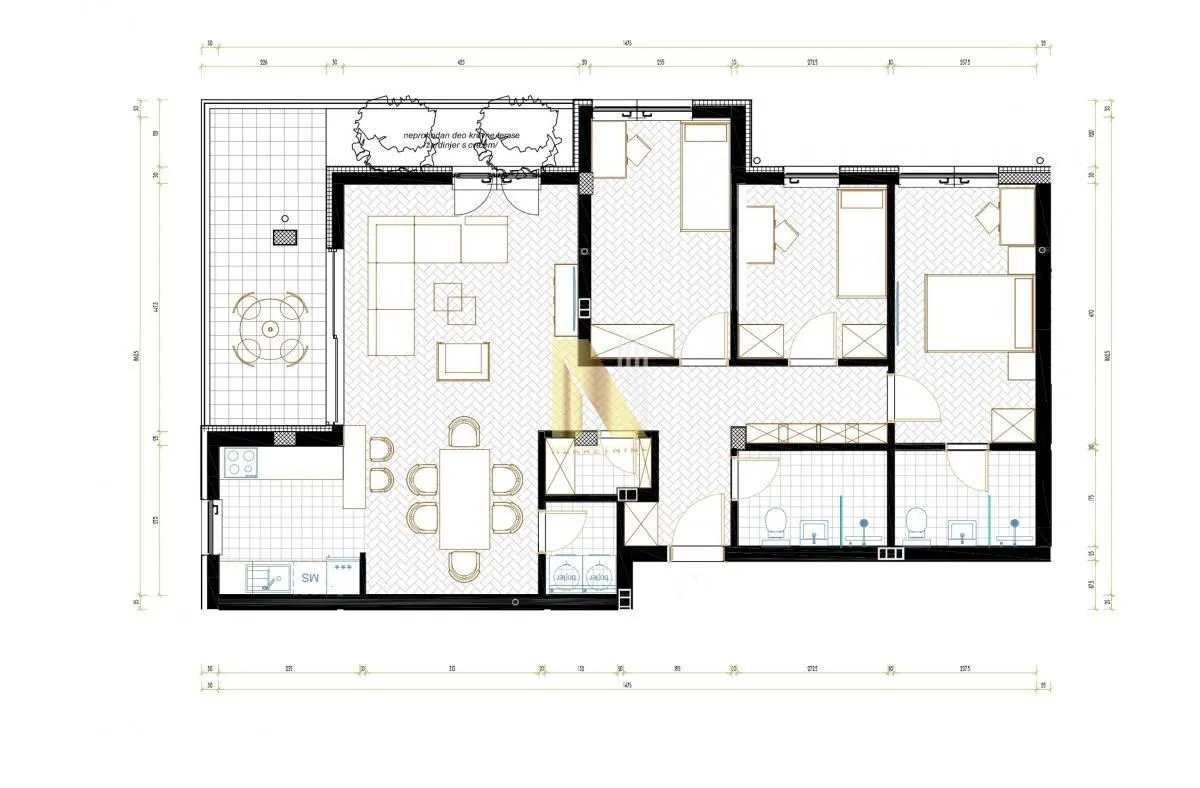 Prodaja, četvorosoban stan, 101m², Sremska Kamenica, Petrovaradin