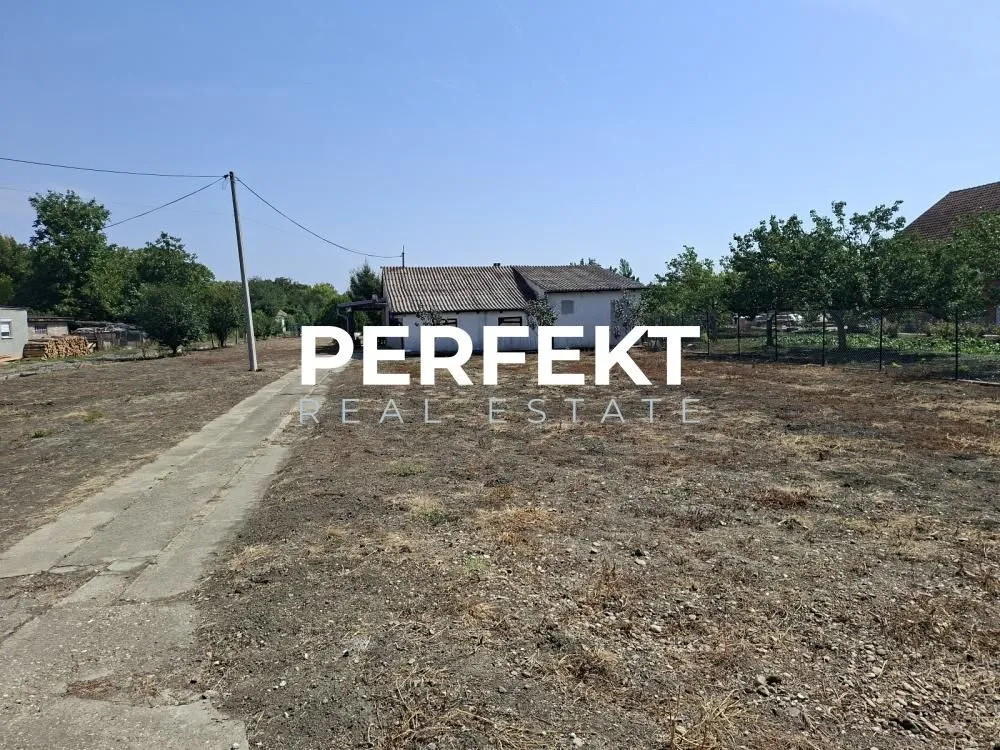 Pogled na prostrano dvorište i kuću.