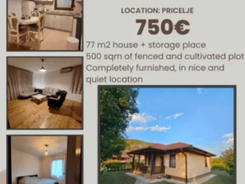  House for Rent, 77m2, Pričelje, Podgorica